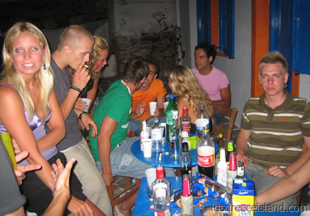 Drink together at the hotel