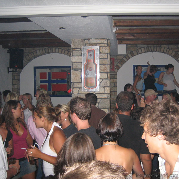 Scandinavian crowd at Blue Note in Ios Greece