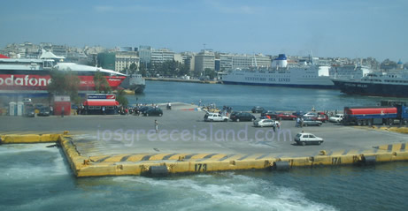 Port of Piraeus in Athens Greece